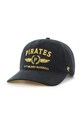 Κοτλέ καπέλο μπέιζμπολ 47 brand MLB Pittsburgh Pirates απλικέ μαύρο B.SKYLC20EWP.BK