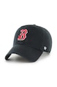 Хлопковая кепка 47 brand MLB Boston Red Sox аппликация чёрный B.THRNC02GWS.BK