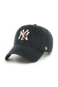 47 brand berretto da baseball in cotone MLB New York Yankees cotone nero B.THRNC17GWS.BKA