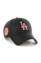 Akcesoria 47 brand czapka z daszkiem z domieszką wełny MLB Los Angeles Dodgers BAS.SUMVP912WBP.BKB80 czarny