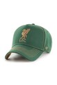 Бавовняна бейсболка 47 brand Liverpool FC аплікація зелений EPL.CONDT04GWS.DG