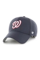 Памучна шапка с козирка 47 brand MLB Washington Nationals памук тъмносин B.MVP15WBV.NYE