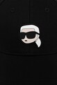 Karl Lagerfeld șapcă de baseball din bumbac A1W33037 negru AA00