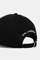 Karl Lagerfeld șapcă de baseball din bumbac negru A1W33037