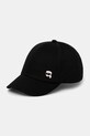 Karl Lagerfeld șapcă de baseball din bumbac bumbac negru A2W33061