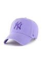 47 brand berretto da baseball in cotone MLB New York Yankees cotone violetto B.RGW17GWS.B1