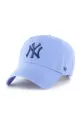 Pamučna kapa sa šiltom 47 brand MLB New York Yankees pamuk plava B.RGW17GWS.A9