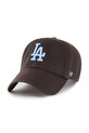 47 brand șapcă de baseball din bumbac MLB Los Angeles Dodgers bumbac maro B.RGW12GWS.BWC