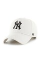 47 brand czapka z daszkiem MLB New York Yankees z domieszką wełny biały B.FNDOF17GWP.SSC