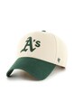 Βαμβακερό καπέλο του μπέιζμπολ 47 brand MLB Oakland Athletics απλικέ λευκό B.FIRFD18HTP.SS