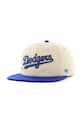 Хлопковая кепка 47 brand MLB LA Dodgers аппликация бежевый B.FLDST12HTP.SS