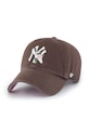 47 brand șapcă de baseball din bumbac MLB New York Yankees bumbac maro B.THRNC17GWS.BW
