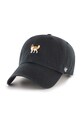47 brand șapcă de baseball din bumbac Dog Base Runner Icon bumbac negru XX.BSRIC1411GWS.BKT