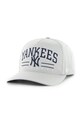 47 brand czapka z daszkiem bawełniana MLB New York Yankees aplikacja szary B.RSCOE17GWP.GY