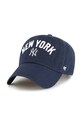 47 brand czapka z daszkiem bawełniana MLB New York Yankees bawełna granatowy B.RGWSC17GWS.NYE