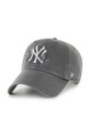 47 brand șapcă de baseball din bumbac MLB New York Yankees bumbac gri B.ICACL17GWS.GH