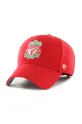 47 brand czapka z daszkiem Liverpool FC z domieszką wełny czerwony EPL.MVP04WBV.RDH