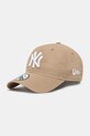 Памучна шапка с козирка New Era изчистен зелен 60471468