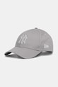New Era czapka z daszkiem bawełniana 0 aplikacja szary 60675525