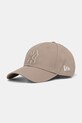 New Era czapka z daszkiem bawełniana aplikacja beżowy 60675524