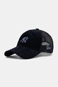 New Era czapka z daszkiem sztruksowa 0 aplikacja granatowy 60691101
