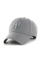 47 brand czapka z daszkiem z dodatkiem wełny MLB New York Yankees z dodatkiem wełny szary B.MVPSP17WBP.DYC