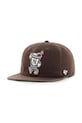 Βαμβακερό καπέλο του μπέιζμπολ 47 brand MLB New York Yankees απλικέ καφέ B.CARRL17GWP.BW
