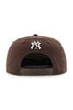 47 brand czapka z daszkiem bawełniana MLB New York Yankees B.CARRL17GWP.BW brązowy AA00