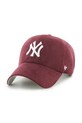 47 brand czapka z daszkiem MLB New York Yankees aplikacja bordowy B.BPSDE17USS.KM