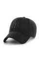 47 brand czapka z daszkiem bawełniana MLB New York Yankees aplikacja czarny B.THCKM17EWS.BKA