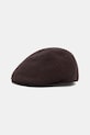 Kangol kaszkiet z wełną SEAMLESS WOOL 507 z dodatkiem wełny brązowy K0875FA.ES220