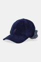 Kangol czapka z daszkiem bawełniana EARFLAP bawełna granatowy K5470.HI501