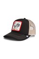 Goorin Bros czapka z daszkiem z dodatkiem bawełny Rooster Trucker aplikacja czarny 101.2458