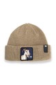 Goorin Bros czapka The Him Beanie aplikacja beżowy 107.2492