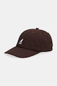 Kangol czapka z daszkiem bawełniana WASHED BASEBALL brązowy K5165HT.CB226