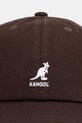 Kangol czapka z daszkiem bawełniana WASHED BASEBALL K5165HT.CB226 brązowy AA00