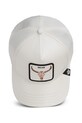 Goorin Bros šiltovka trucker Faux Leather Bull Skull 101.2953 biela
