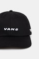 Vans czapka baseballowa bawełniana VN000QA6BLK1 czarny AA00