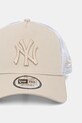 New Era czapka z daszkiem bawełniana LEAGUE ESSENTIAL 9FORTY® EF TRUCKER 60675518 beżowy AA00