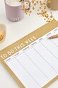 Design Letters Týdenní plánovač béžová 70201601BEIGE