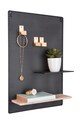 Salon i sypialnia Present Time organizer ścienny PT3442BK czarny