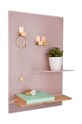Salon i sypialnia Present Time organizer ścienny PT3442PI różowy