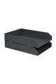 Bigso Box of Sweden organizer per documenti Haken (2-pack) nero