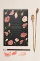 multicolor Vissevasse notatnik Black With Flowers 14,2x21 cm Unisex