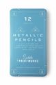 többszínű Printworks ceruza készlet tokban Metallic 12 db Uniszex