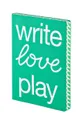 Zápisník Nuuna Write Love Play zelená