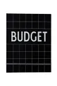 črna Planer Design Letters Budget Book Unisex