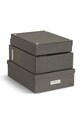 Лайфстайл Органайзер для документов Bigso Box of Sweden Holger 5 шт 4915C6439 серый