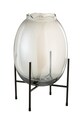 J-Line Vaza decorativa negru 18626