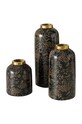 Boltze wazon dekoracyjny Nuflawi (3-pack) czarny 2021244